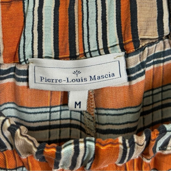 Pierre-Louis Mascia Silk Stripe Wide Leg Pants Size Medium - Picture 5 of 6